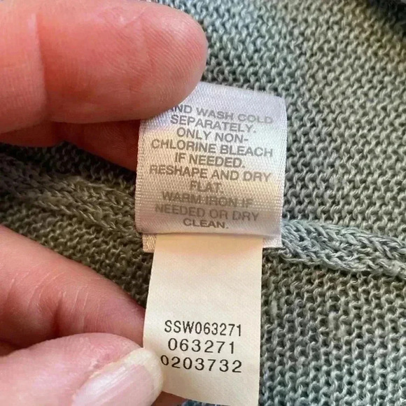 J Jill Linen/Viscose Blend Open Front Cardigan, Size XS in Sea Glass Blue/Green. - Picture 7 of 10